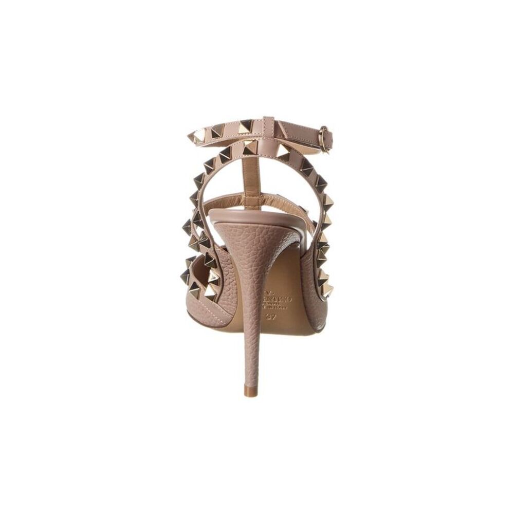 Valentino Rockstud Caged 100 Grainy Leather Pump - Picture 3 of 5